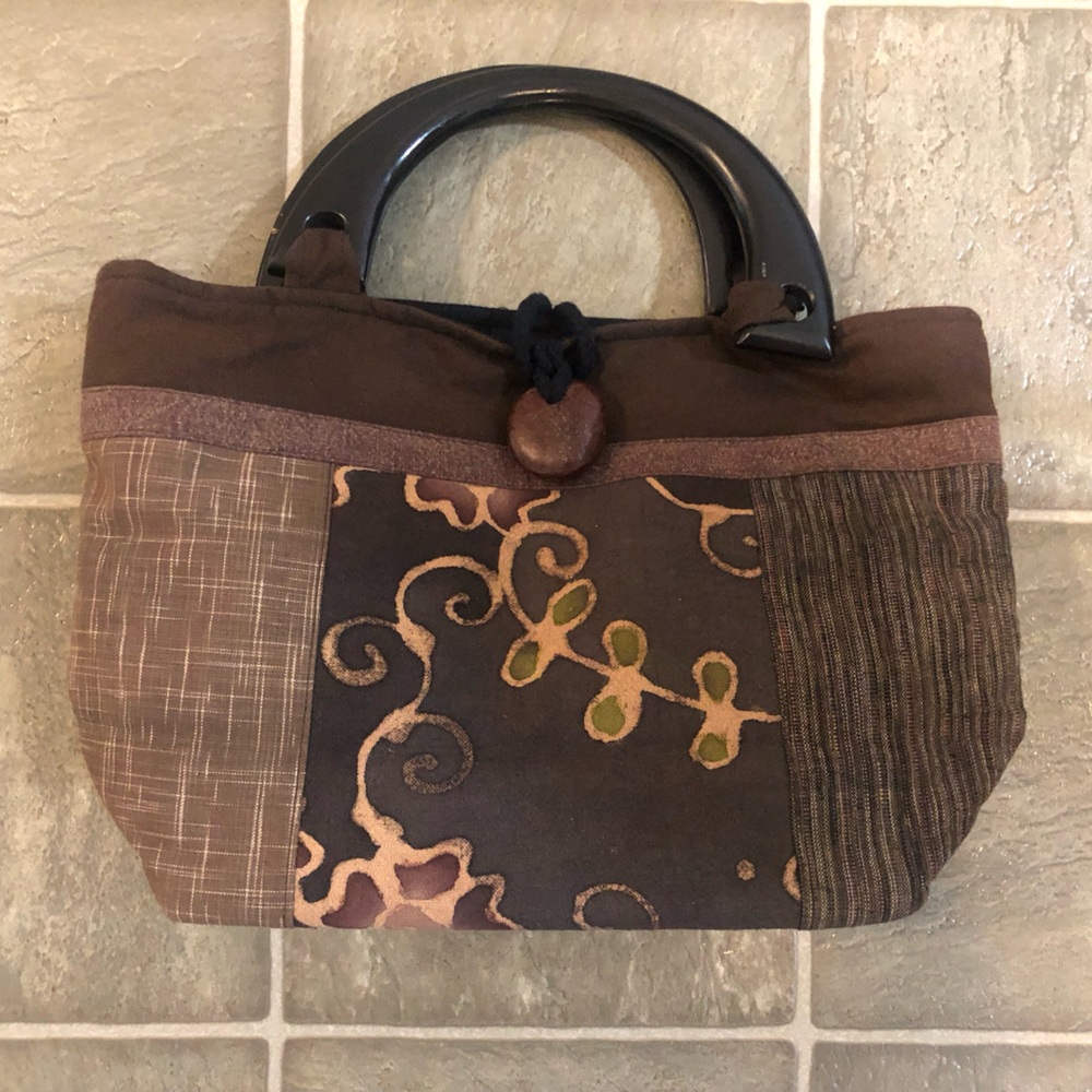 Brown Patterned Women's Bag